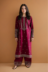Zarnish - 2pcs - Embroidered Dress