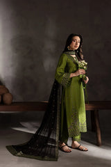 Zaitoon - 3pcs - Lawn Embroidered