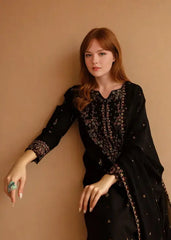 Siyah Grace - Embroidered - 3 Pieces - Black