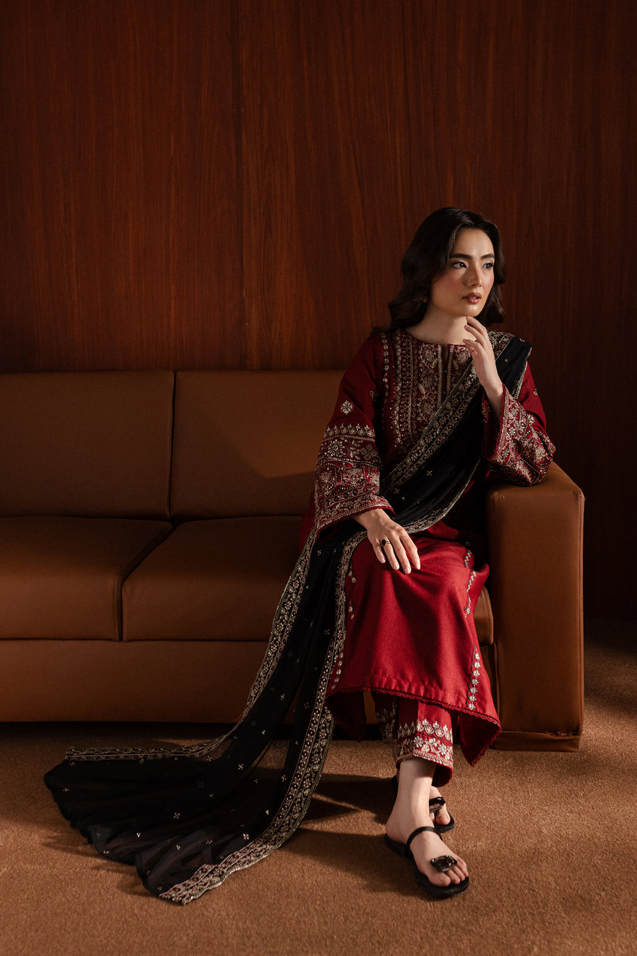 Mahrosh 3Pc - Embroidered Lawn Dress
